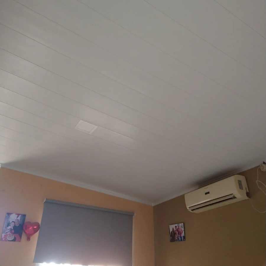Techo después de instalar PVC