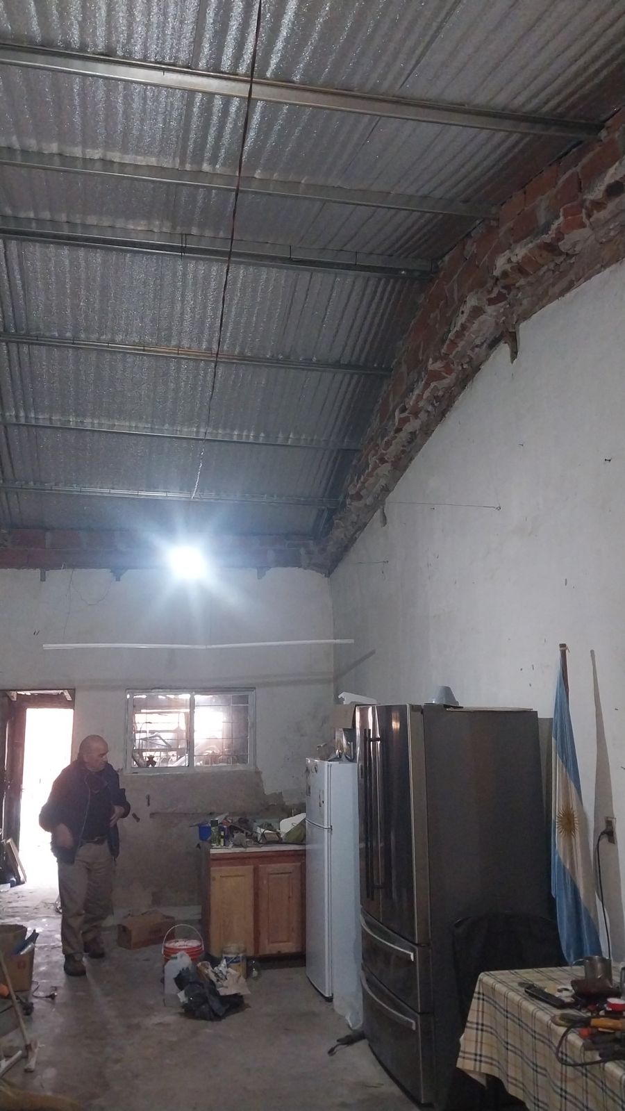 Techo antes de instalar PVC
