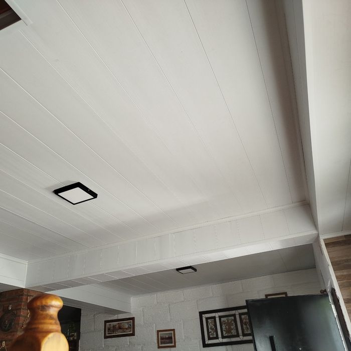 Techo de PVC instalado, obra de cliente