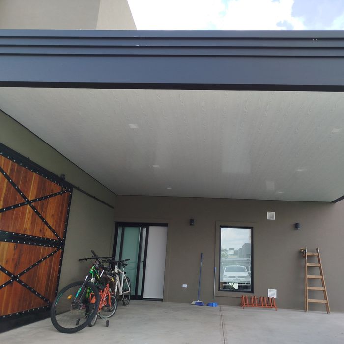 Techo de PVC instalado, obra de cliente