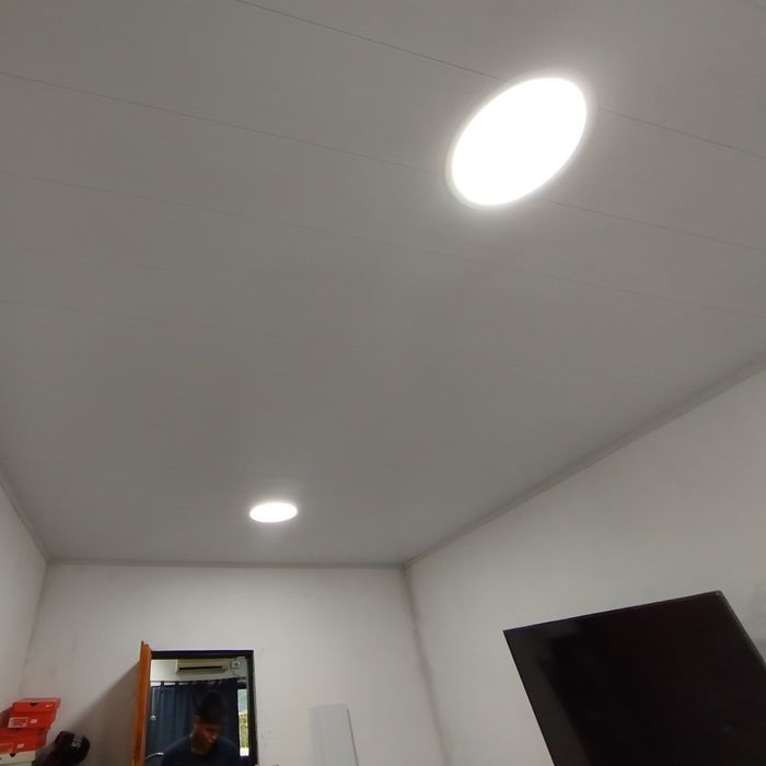 Techo de PVC instalado, obra de cliente