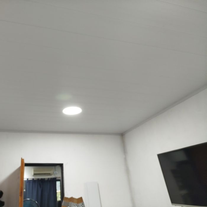 Techo de PVC instalado, obra de cliente