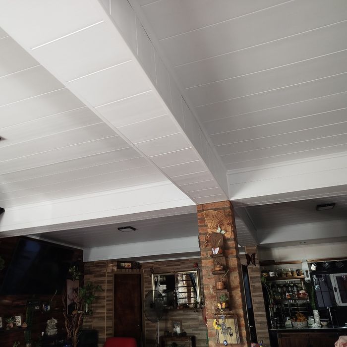 Techo de PVC instalado, obra de cliente